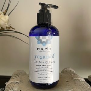 Cuccio Yogahhh! Calm + Clean Epsom Salt Hand & Body Wash w Lavender Oil NEW 8 Oz